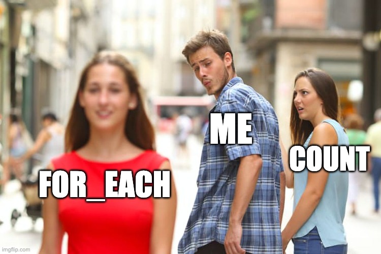 Distracted boyfriend for_each
