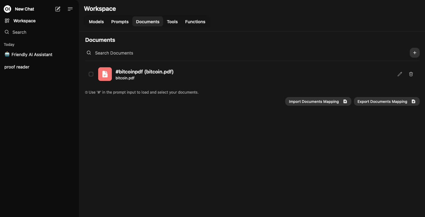 Uploading documents